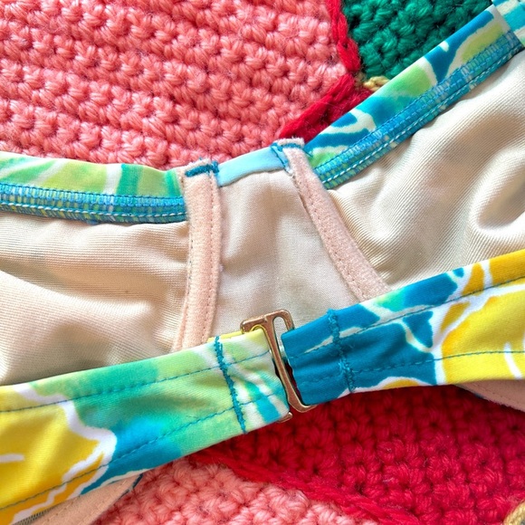 Vintage Christina 90s/Y2K High-Waisted Bikini Set – Tropical Floral Print - Picture 4 of 7